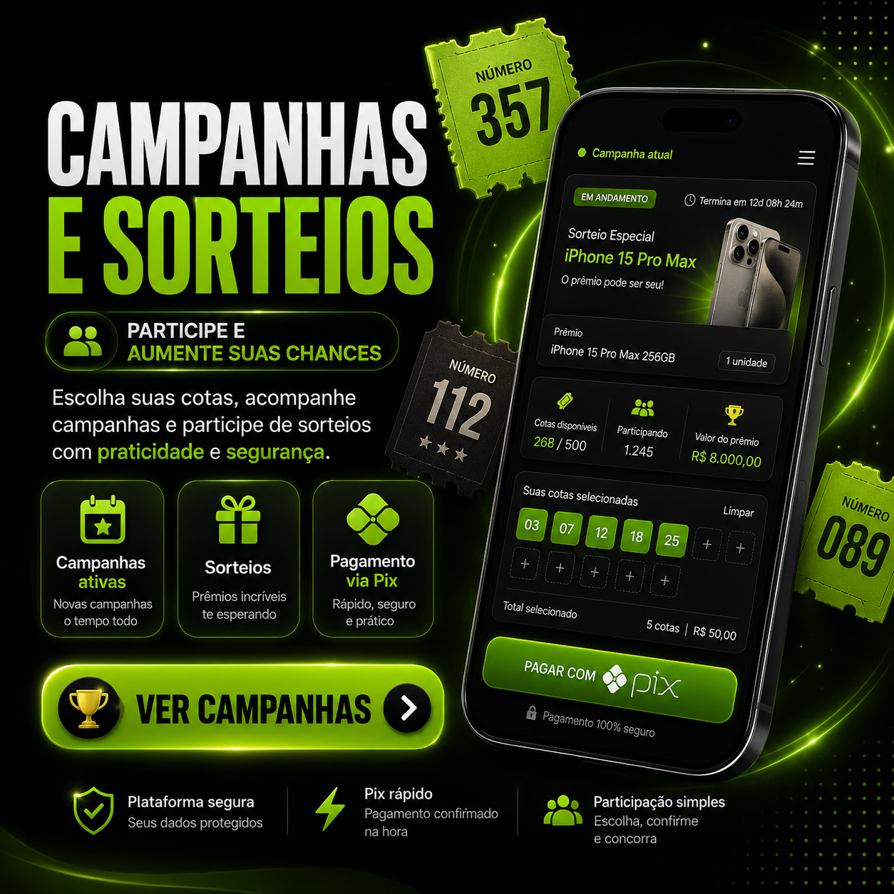 HubAmigos - campanhas e sorteios